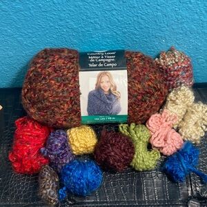 231g / 8.14 oz 1 NWT Country Loom Color Falling Leaves PLUS Homespun Scraps